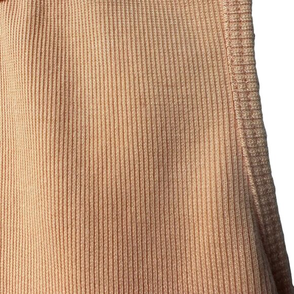 signature 8 racerback midi ribbed dress orange with open back women medium - Picture 6 of 9